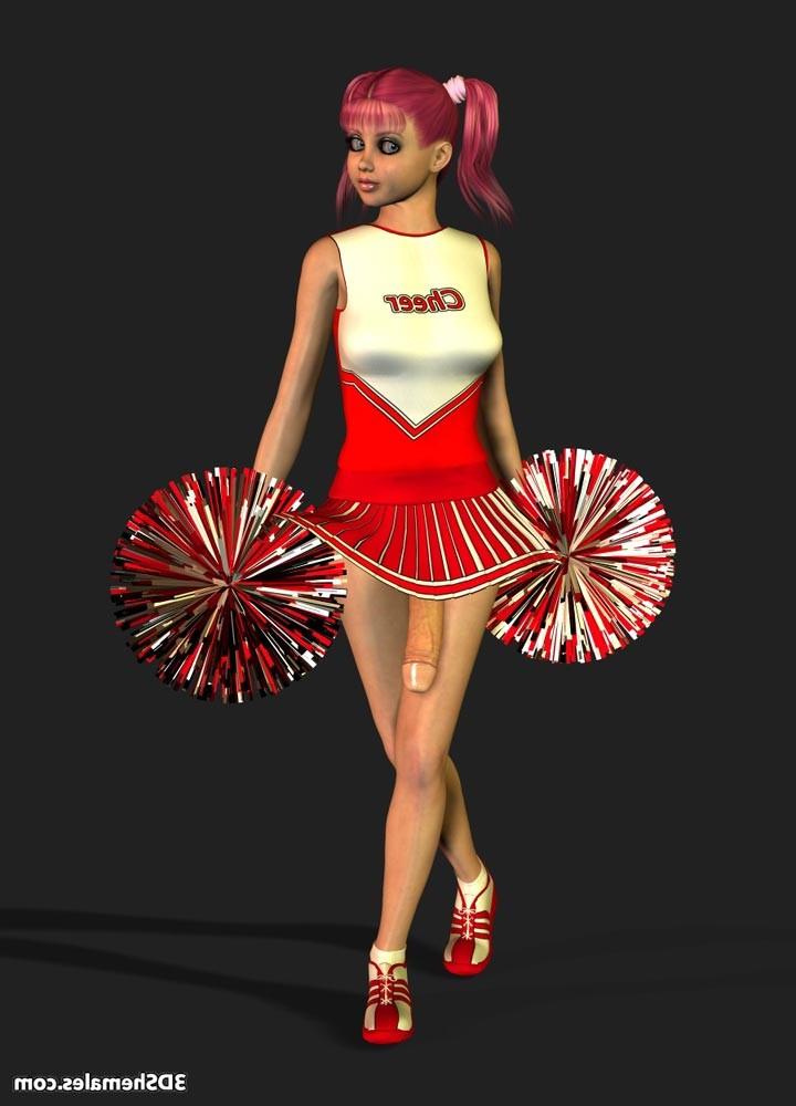 16P Dickgirl cheerleader