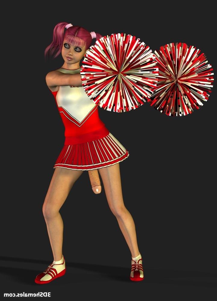 16P Dickgirl cheerleader