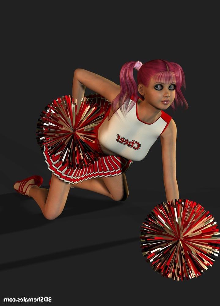 16P Dickgirl cheerleader