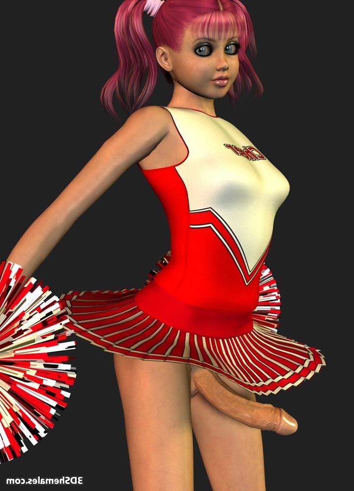 16P Dickgirl cheerleader