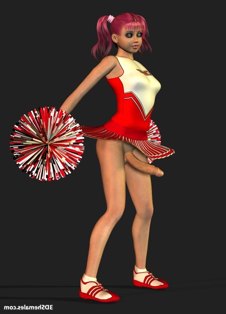 16P Dickgirl cheerleader