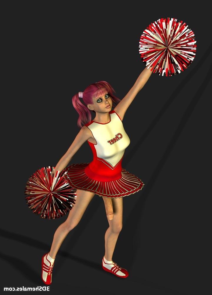 16P Dickgirl cheerleader