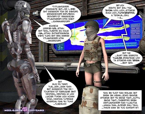 16P Two wild army babes gets captured by terminators