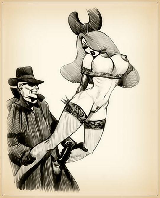 12P Jessica Rabbit gets ripped by Judge Doom