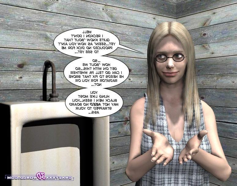 16P Busty teen blonde seducing black guy in a bathroom