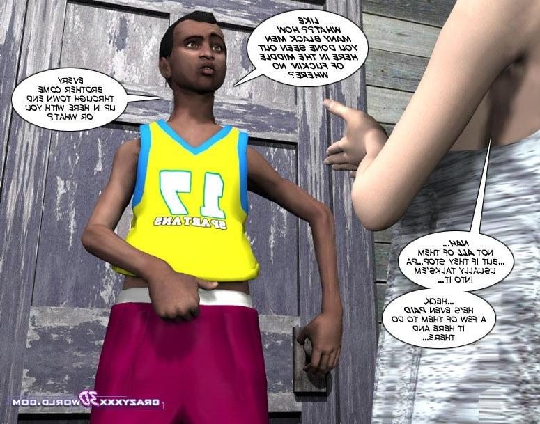 16P Busty teen blonde seducing black guy in a bathroom