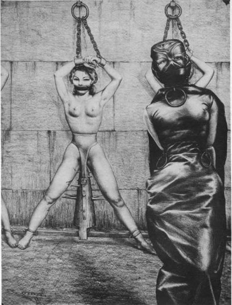 15P bizarre strange horror bondage art