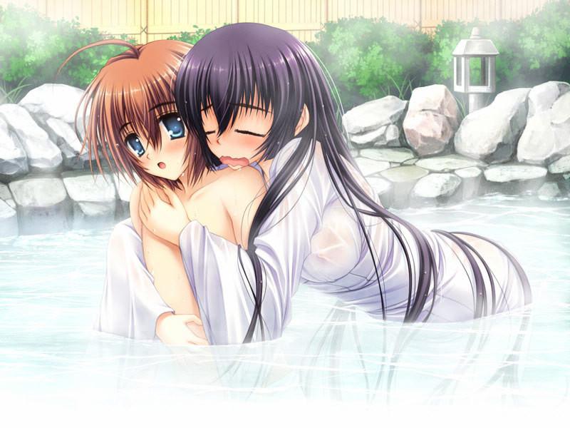 18P Thin hentai schoolgirls in short skirts with white cute panties