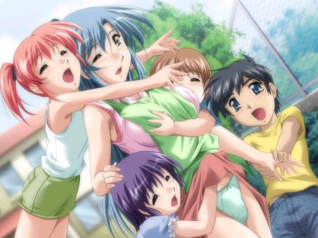20P Young hentai cheerleaders with big plump tits and round butts