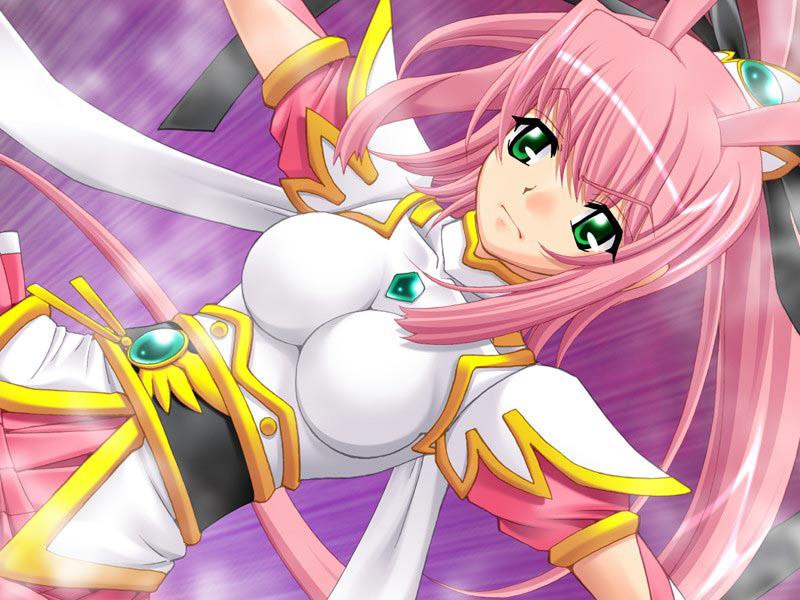 20P Pink haired hentai warrior princess with big tits and a teen ass