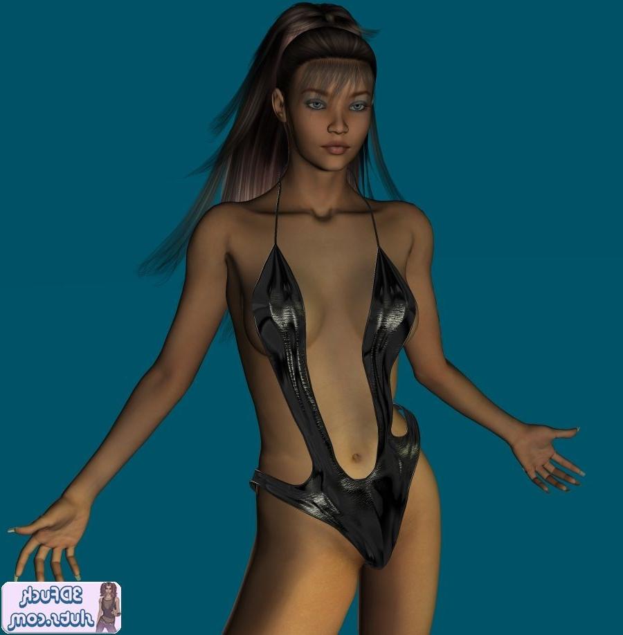 16P Busty toon in bathing suit