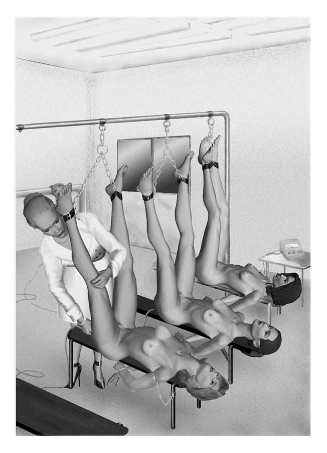 15P classic female dungeon bondage art