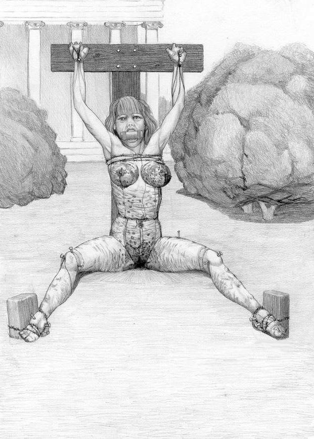15P classic female dungeon bondage art