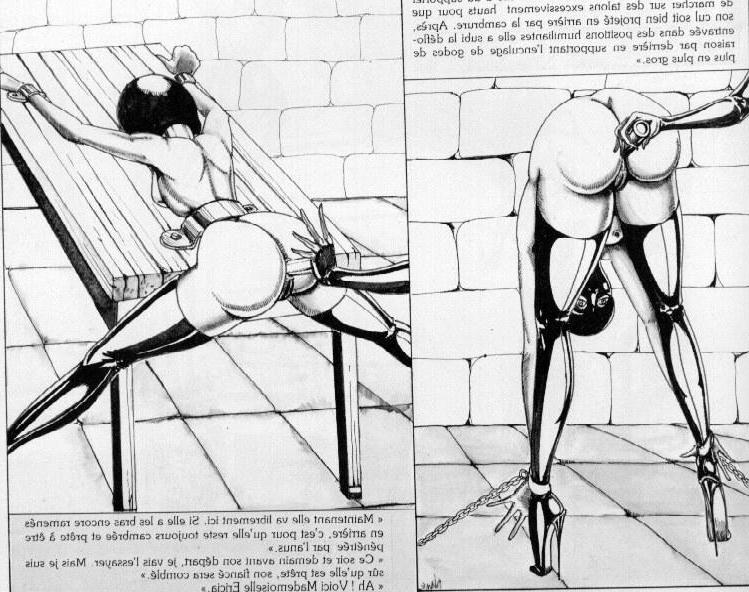 15P classic female dungeon bondage art