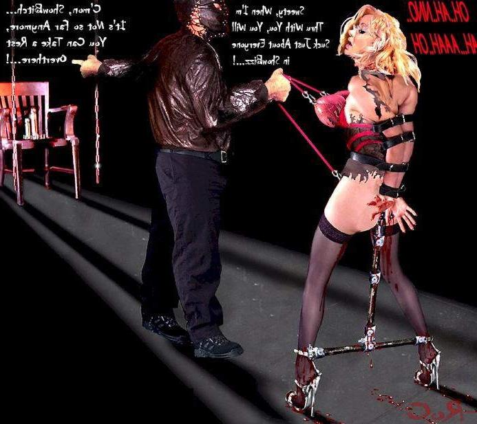 15P huge breasts tied till red and pulled