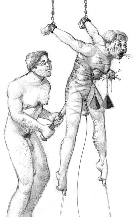 15P extreme bondage and pain artwork