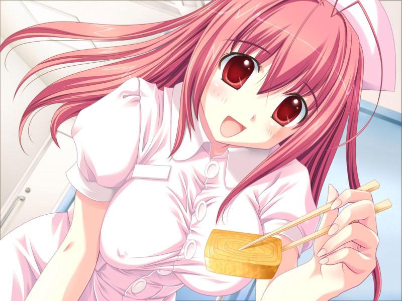 20P Pink haired hentai nurse whore with big breasts fucks patient