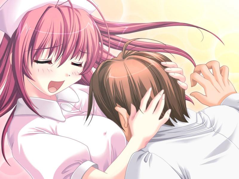 20P Pink haired hentai nurse whore with big breasts fucks patient