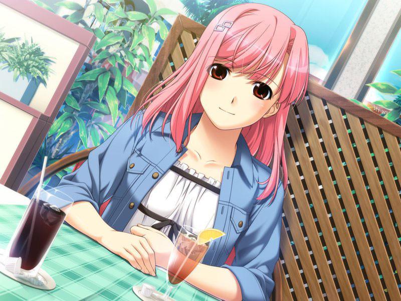 19P Beautiful pink and blue haired hentai sisters with big breasts