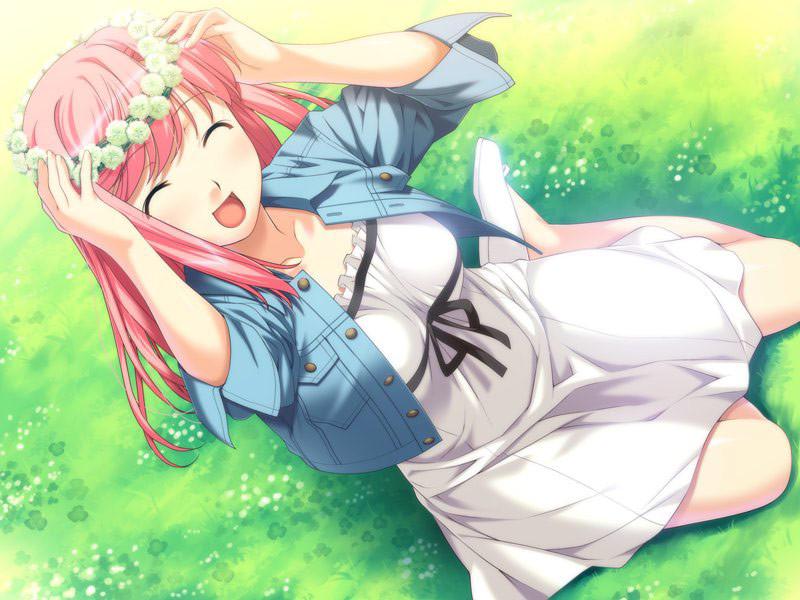 19P Beautiful pink and blue haired hentai sisters with big breasts