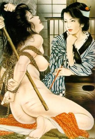 15P classic japanese female rope bondage