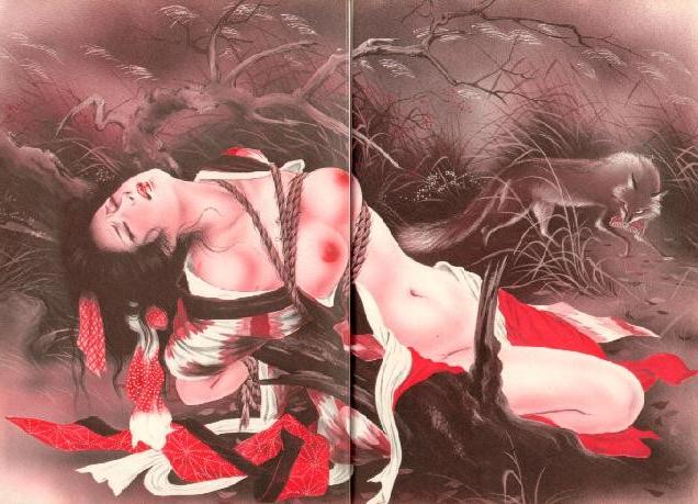 15P classic japanese female rope bondage