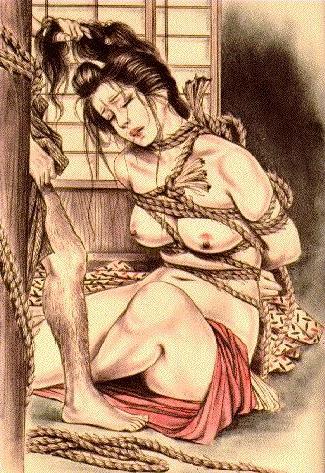 15P classic japanese female rope bondage