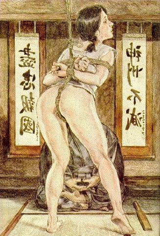 15P classic japanese female rope bondage