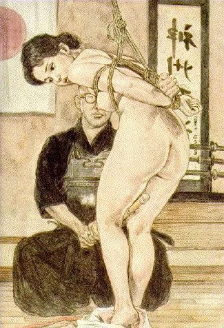15P classic japanese female rope bondage