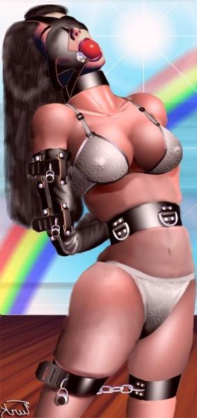 15P beautiful huge breast women in bdsm art