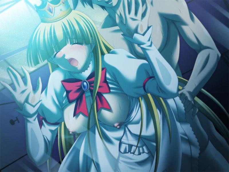 11P Blonde hentai whore with big tits with her green haired sister