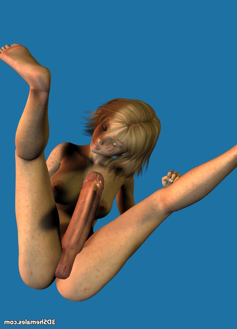 16P Freckled dickgirl with huge cock
