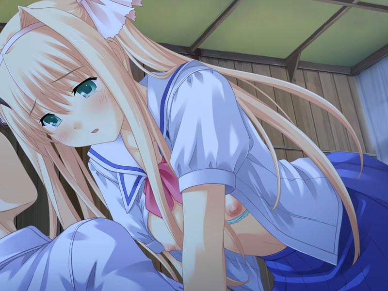 18P Very petite hentai schoolgirls in short skirts and perky titties