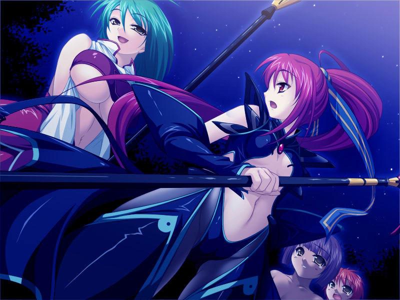 20P Slimey tentacle monsters attack hentai virgins with big breasts