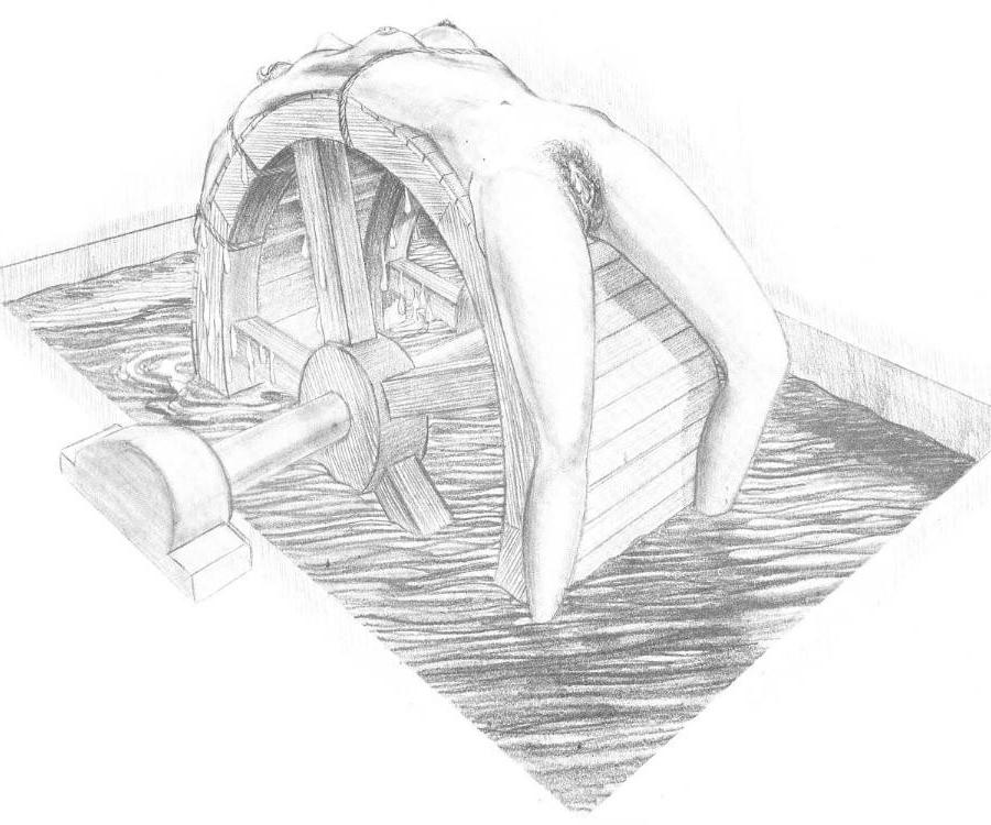 15P vintage artwork of evil female bdsm