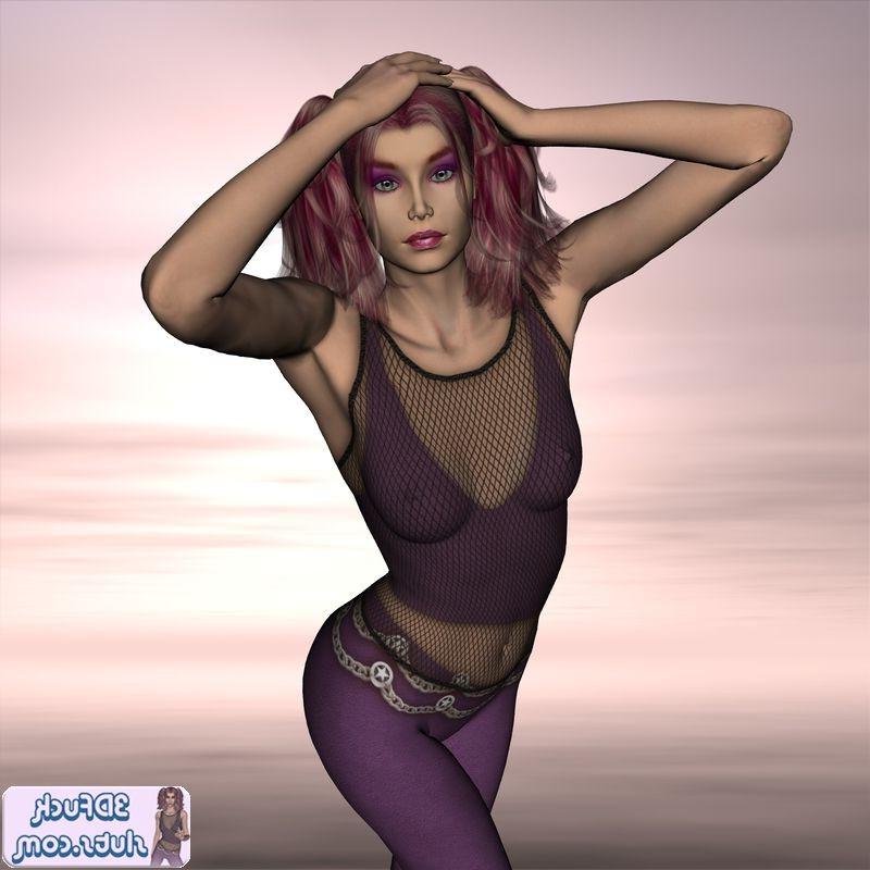 16P Redhead toon girl