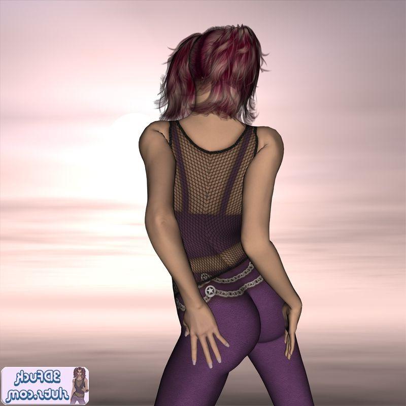 16P Redhead toon girl