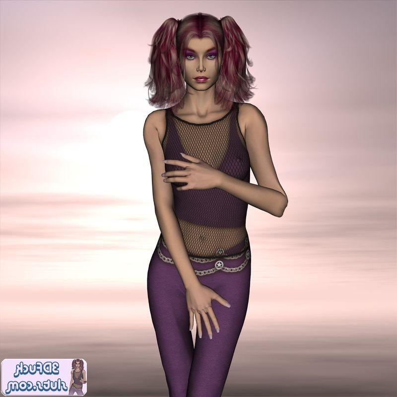 16P Redhead toon girl