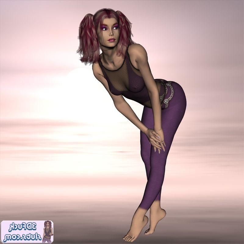 16P Redhead toon girl