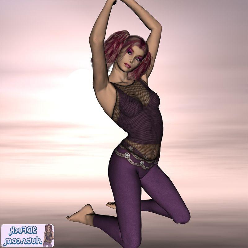 16P Redhead toon girl