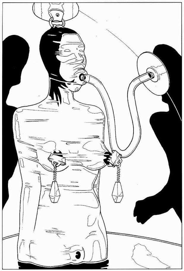 15P extreme and bizarre breast bondage art