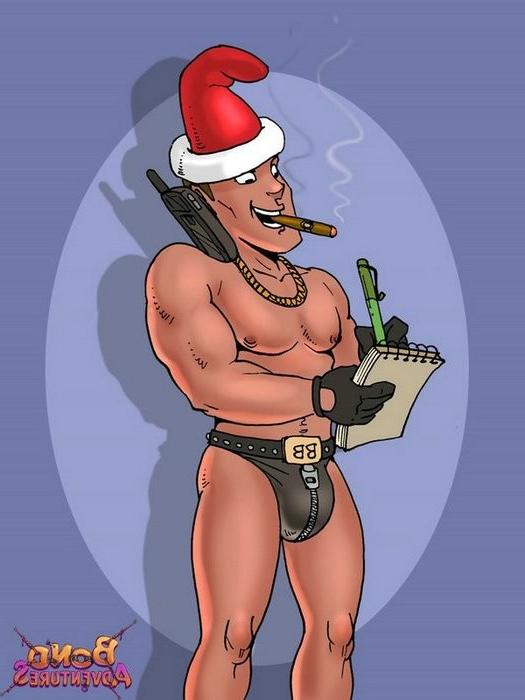 16P Christmas bondage with Bruce Bond