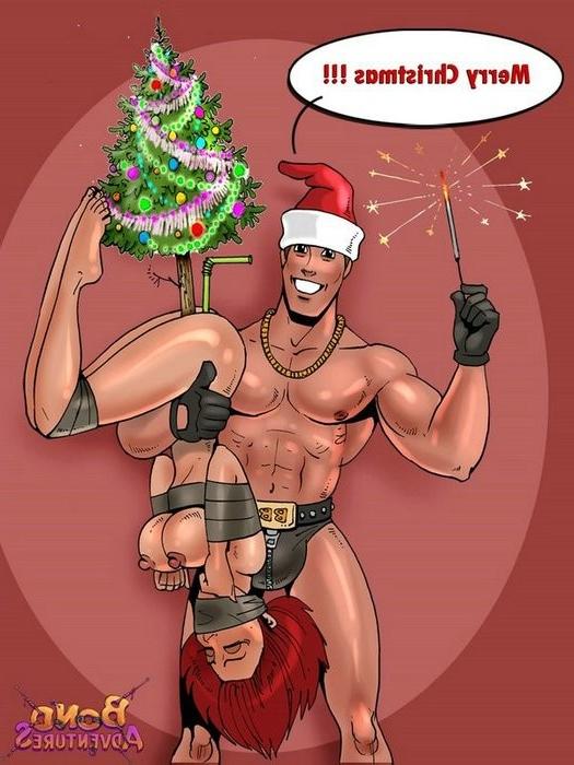 16P Christmas bondage with Bruce Bond
