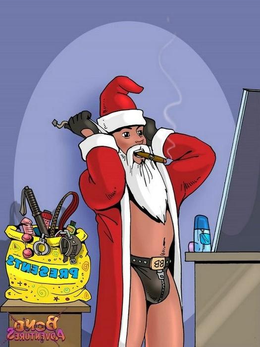16P Christmas bondage with Bruce Bond