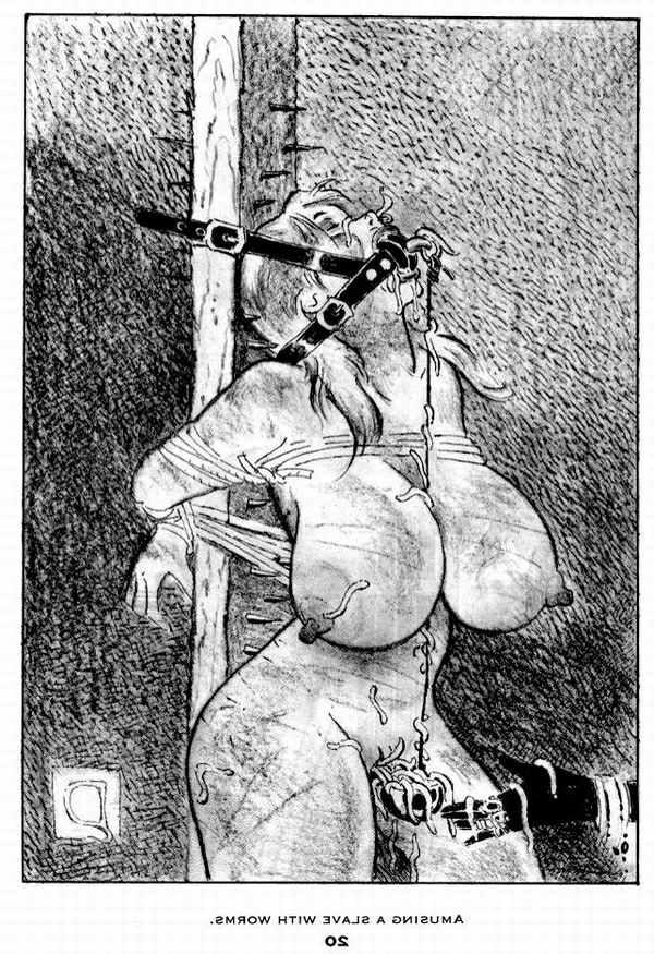 15P nipples pulled extremely hard bdsm art