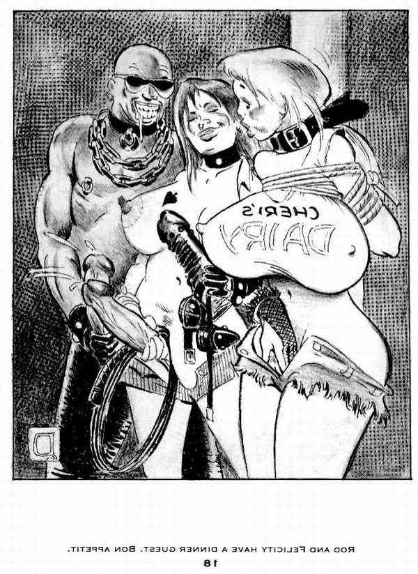 15P nipples pulled extremely hard bdsm art