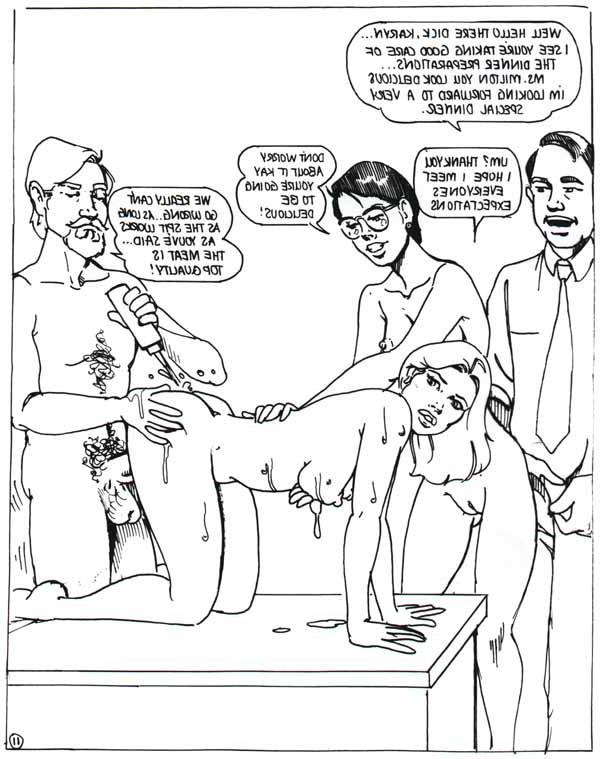 15P arms tied legs pulled back impaled bdsm