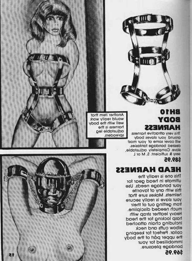 15P vintage skinny women bdsm devices art