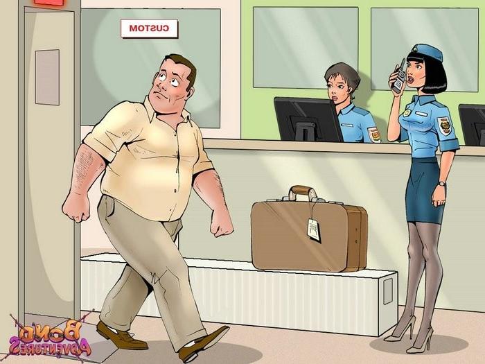 15P Bondage cartoon sex at dirty Airport
