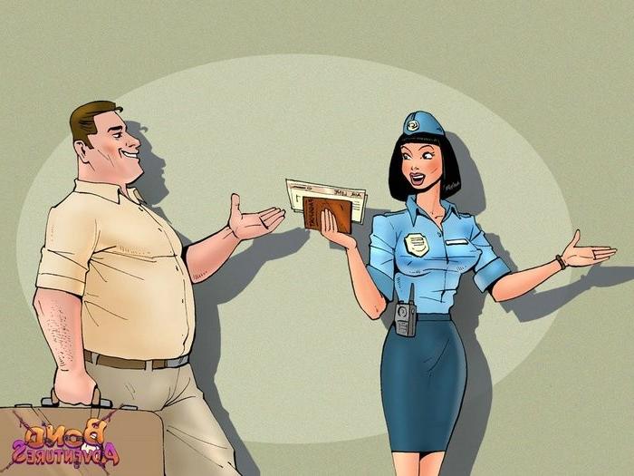 15P Bondage cartoon sex at dirty Airport